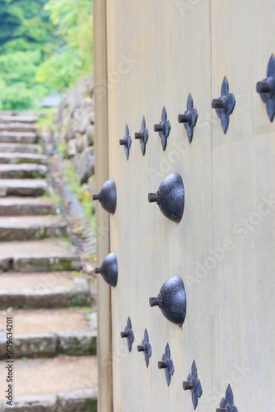 Fototapeta 出石城　登城門　登城橋　城下町　時計台　兵庫県豊岡市出石町