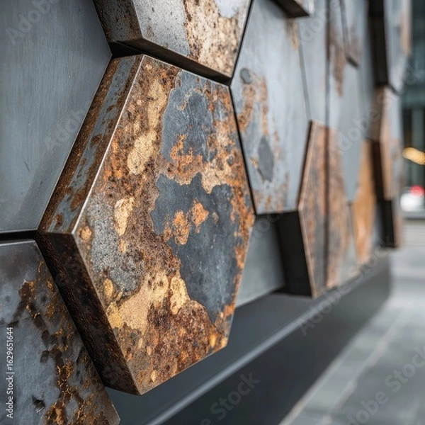 Obraz Hexagon Metal Surface Texture