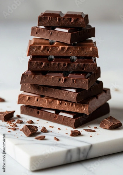 Obraz dark chocolate with nuts