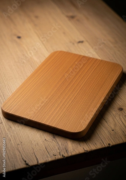 Obraz cutting board on wooden table