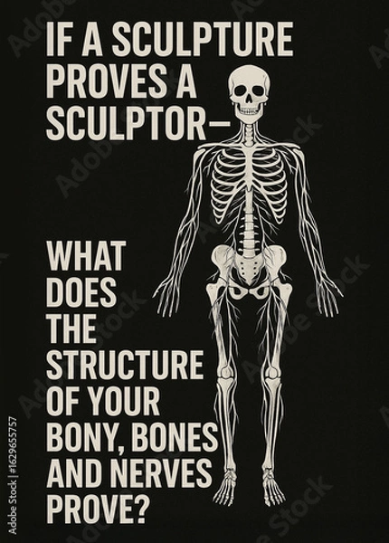 Fototapeta Sufi-Inspired Poster Pointing Out the Irony: Imitations Are Praised, Yet the Living Original Is Ignored