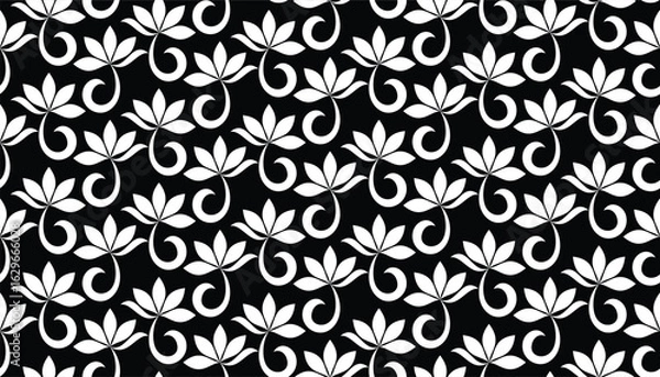 Obraz Abstract floral seamless pattern. Modern stylish texture repeating. Vector background.