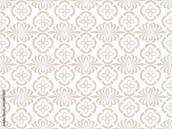Obraz Wallpaper in Baroque style, damask. A seamless vector background. Floral ornament.