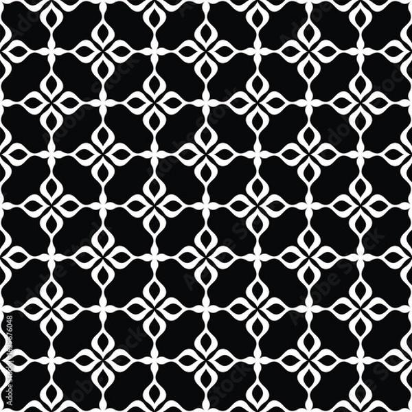 Obraz Abstract geometric seamless pattern. Black and white. Modern stylish texture. Vector background.