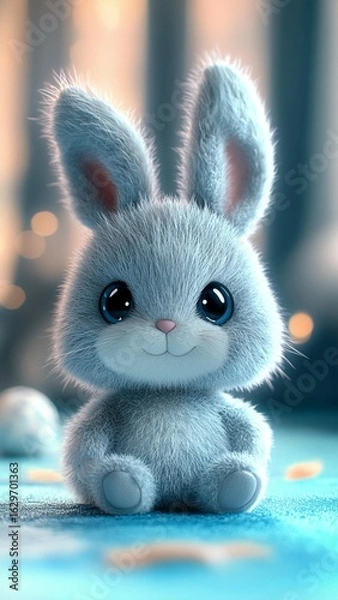 Obraz Cute Fluffy Bunny
