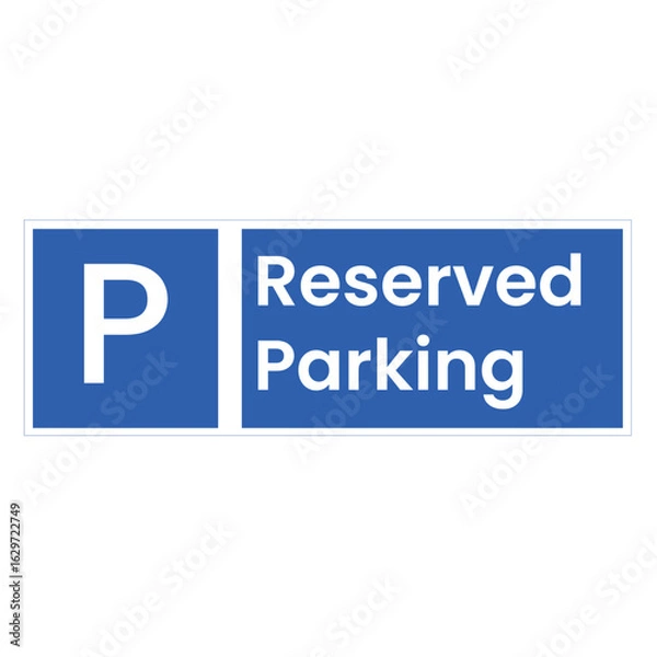 Obraz A reserved parking sign