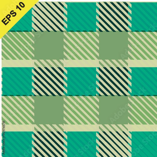 Fototapeta Classic red and blue plaid pattern design for various applications