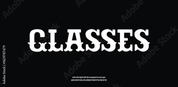 Obraz Sport Modern Future Logo Alphabet Font and Number. Typography abstract italic bold fonts technology, sport, movie brand and logos. vector illustration