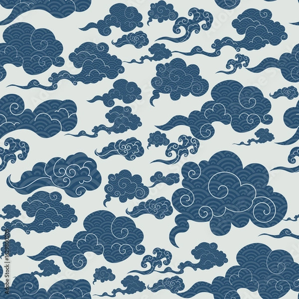 Obraz seamless pattern with clouds