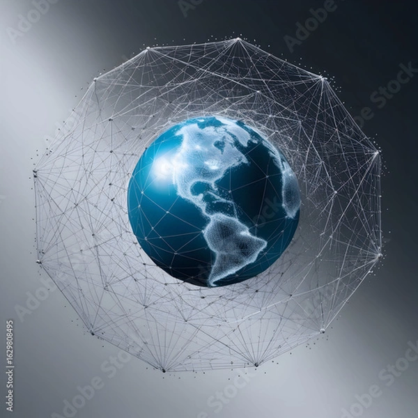 Fototapeta A mesmerizing abstract visualization featu