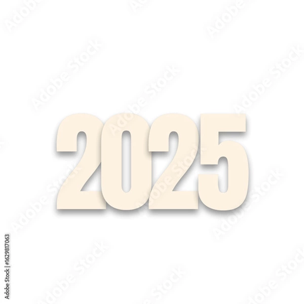 Obraz 2025 gold for happy new year and holiday