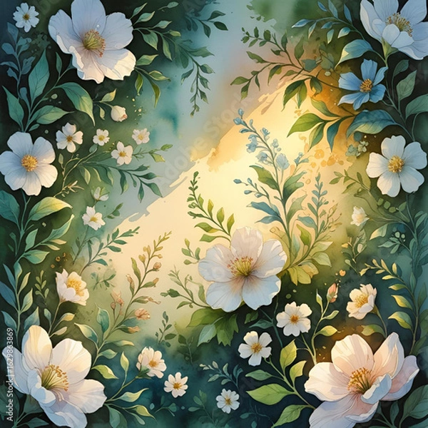 Obraz Ornamental Floral Pattern Designs