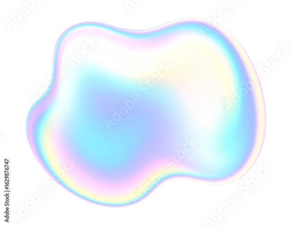 Obraz holographic liquid shape