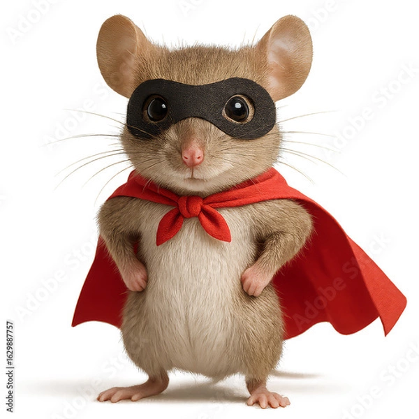 Obraz Mouse - Superhero in a Mask