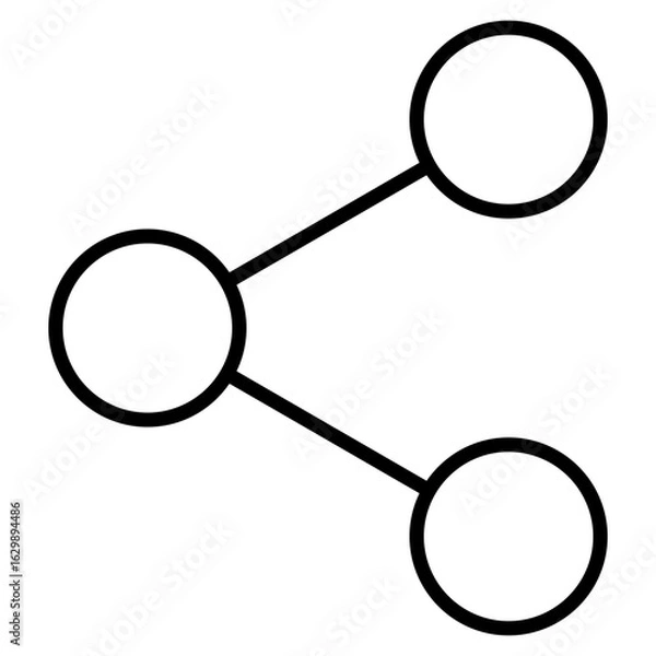 Obraz Sharing line icon