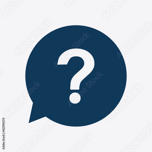 Fototapeta Question mark sign icon. Help symbol. FAQ sign. Flat design style. 