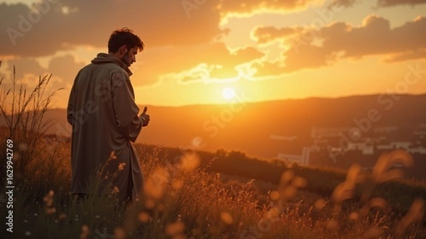 Fototapeta Prodigal son. The son who was eagerly forgiven despite his mistakes.
