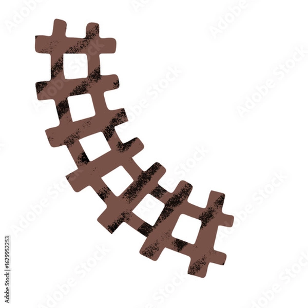 Obraz Flat Railway Track