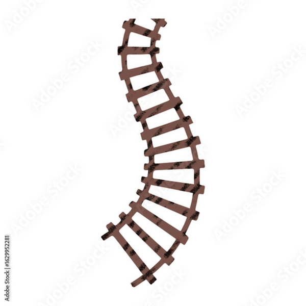 Obraz Flat Railway Track