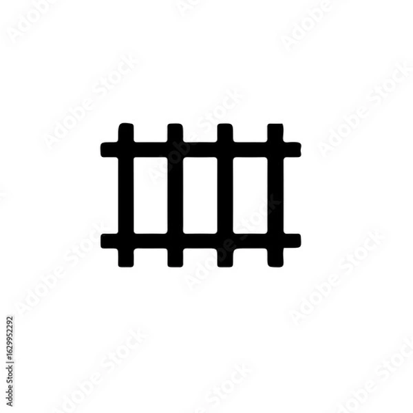 Obraz Flat Railway Track