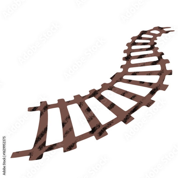 Obraz Flat Railway Track