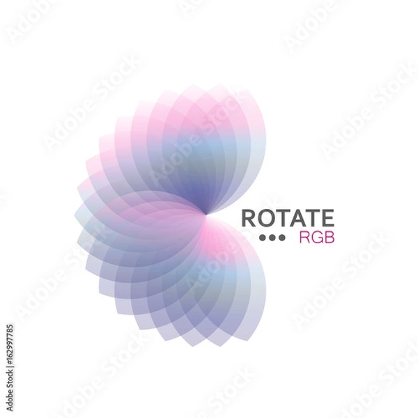 Fototapeta Abstract flower colorful design / Vector image
