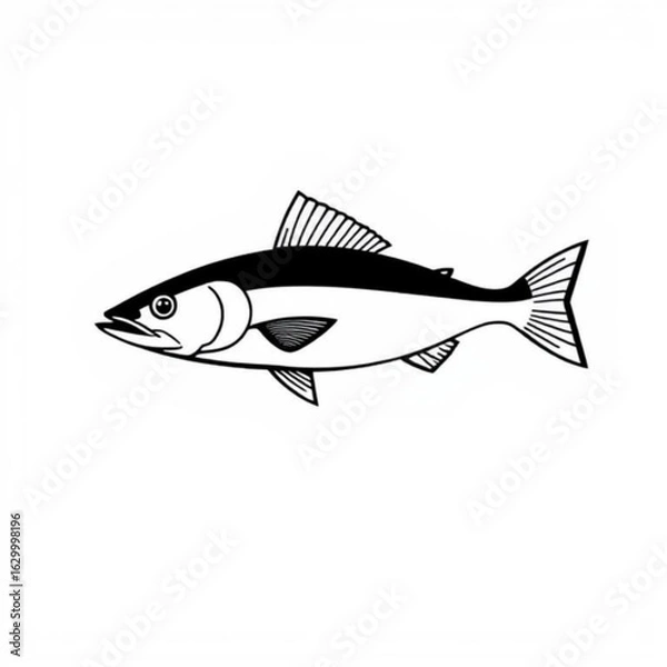 Fototapeta Alaskan Pollock Animal Icon