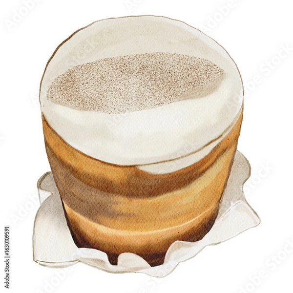 Obraz Delicious Coffee Espresso Einspanner Beverage Dessert Design Vector
