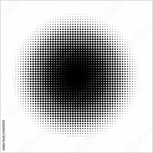 Fototapeta Halftone pattern background texture, round spot shapes, vintage or retro graphic, usable as decorative element.