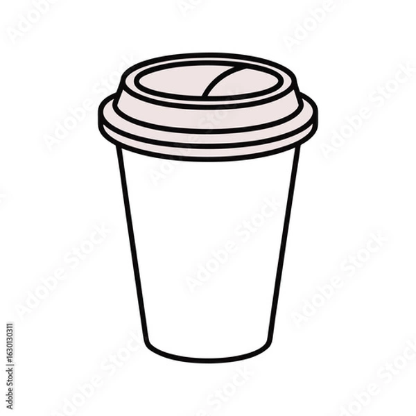 Obraz coffee cup isolated on white background