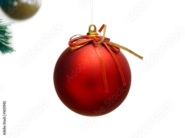 Obraz red xmas ball