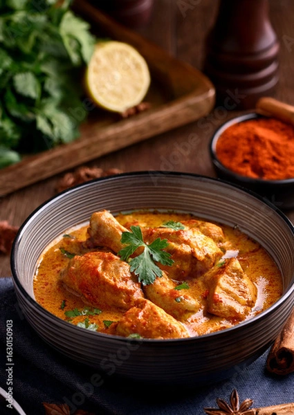 Fototapeta 美味しそうな「チキンカレー」