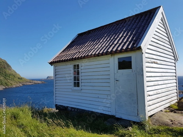Obraz Fishermans hut at the Fjord