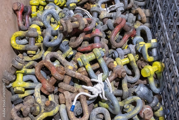 Fototapeta 錆のでている繋ぎ金具