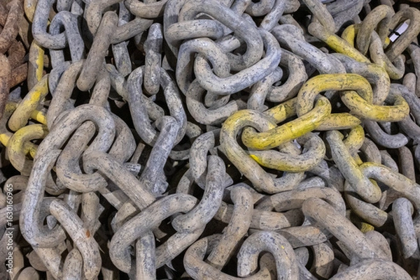 Fototapeta 錆のでているチェーン