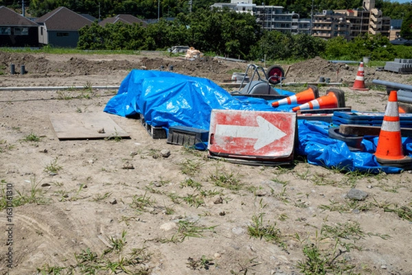 Fototapeta 休日の宅地造成地の風景