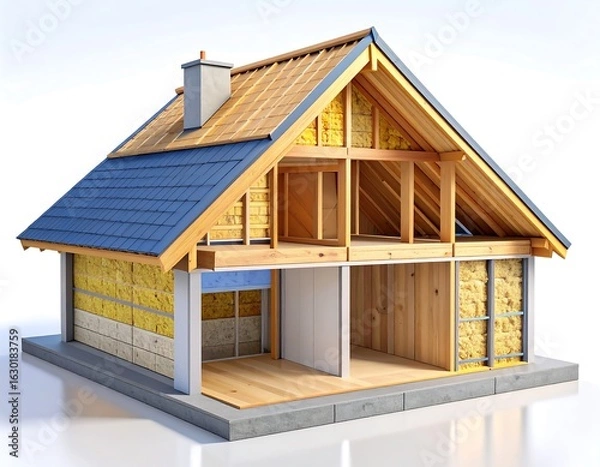 Fototapeta House interior structure