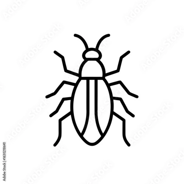 Obraz bug insect icon vector