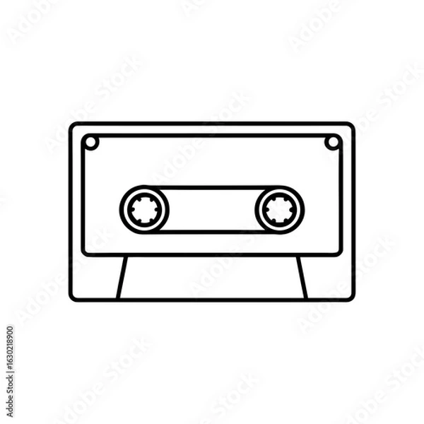 Obraz cassette tape icon vector
