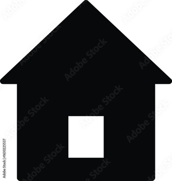 Fototapeta Home Icon Illustration, House Symbol, Transparent Background, Vector Architecture Design for Business Property Concept
