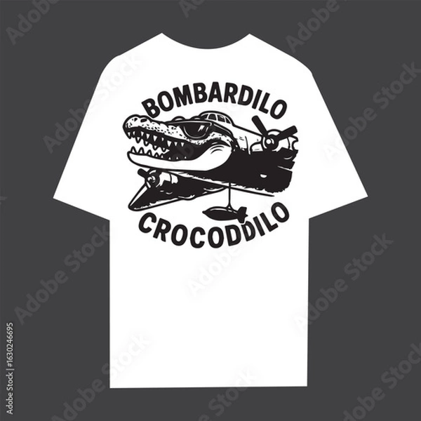 Obraz Bombardilo crocddilo t shrit design