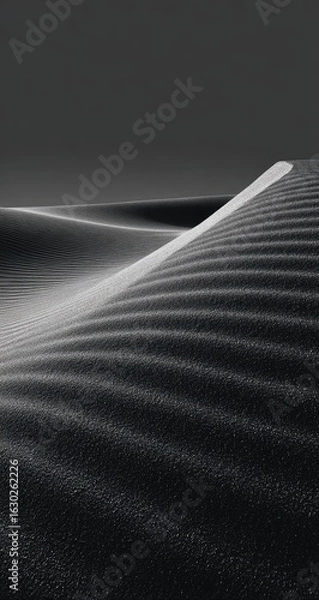 Obraz Desert sand dune monochrome