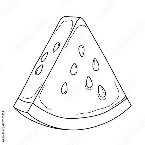 Fototapeta black and white vector images of various fruits