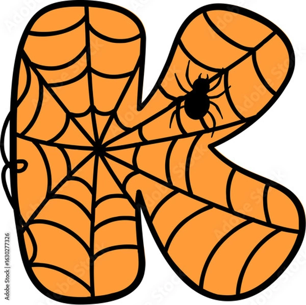 Obraz Spider Web Style Letter K