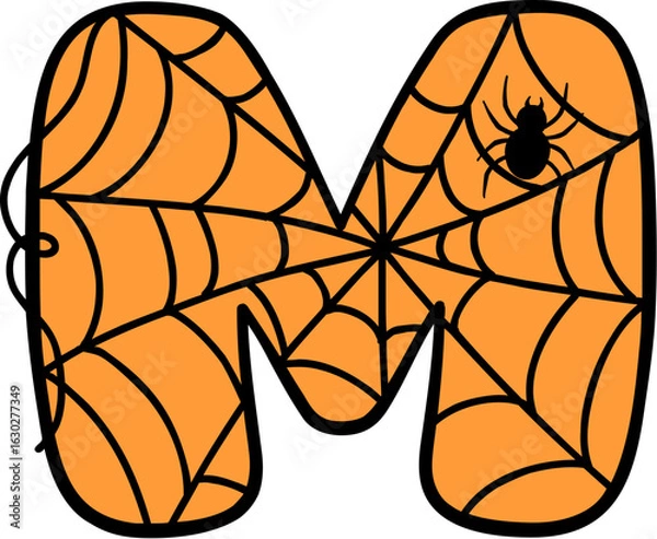 Obraz Spider Web Style Letter M