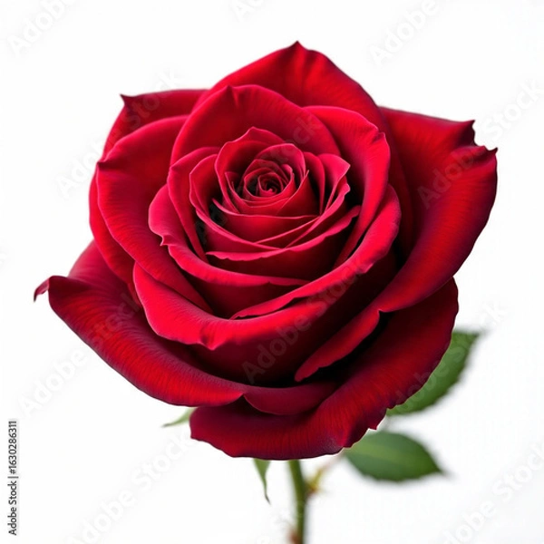 Fototapeta single red rose