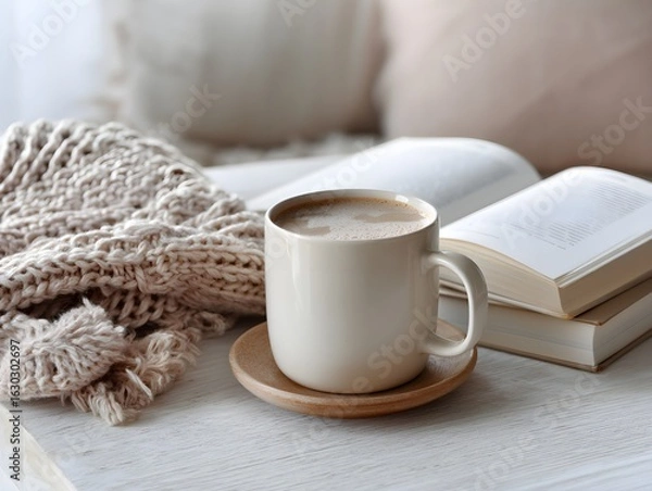 Obraz Cozy Coffee Break with Book