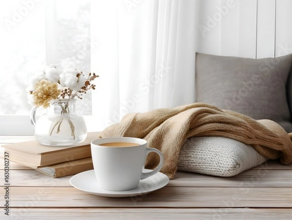 Obraz Cozy Coffee Break with Book