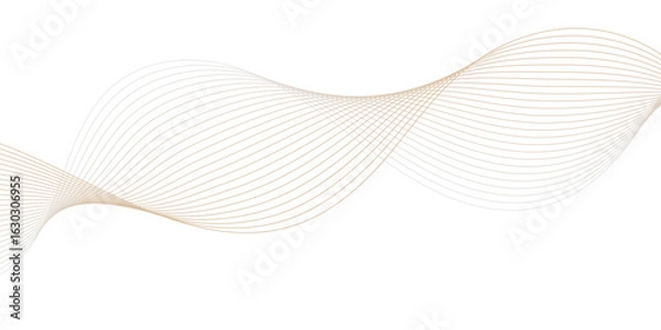 Fototapeta Premium abstract background design with wave line pattern texture in luxury pastel color.
