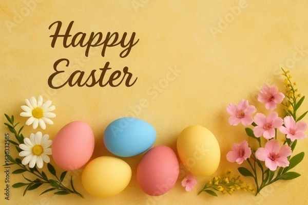 Fototapeta A Joyful Greeting from the Floral Embrace of Spring